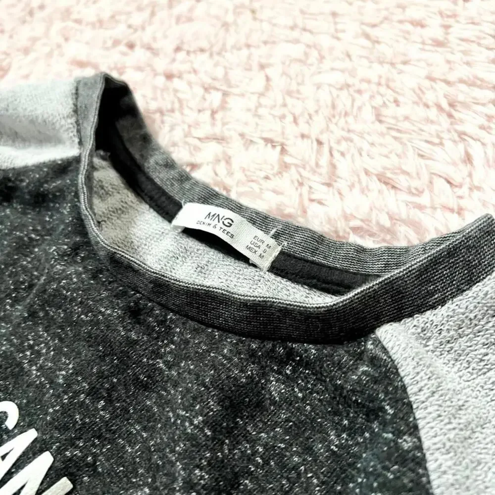 MNG Jeans Graphic Cozy Warm Casual Loungewear Paris Pullover‎ Sweatshirt